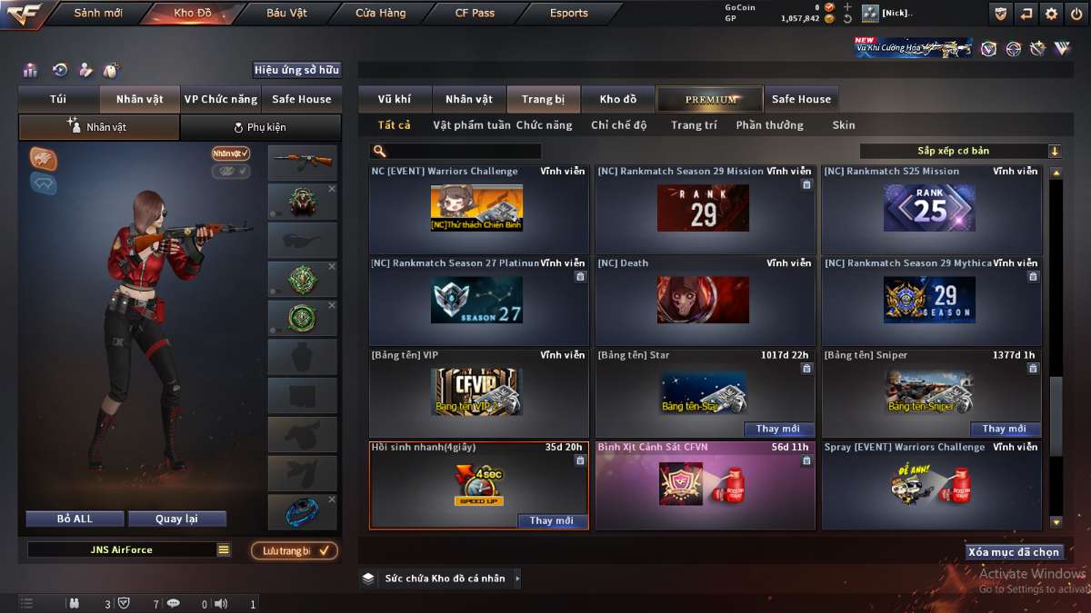 shop acc cf uy tin gia re